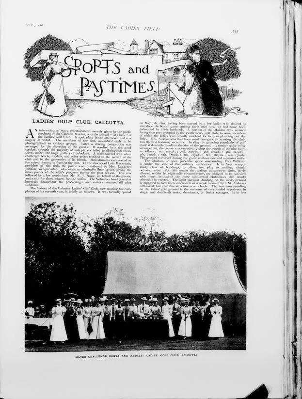 A page from the Ladies' Field from 7 May 1898