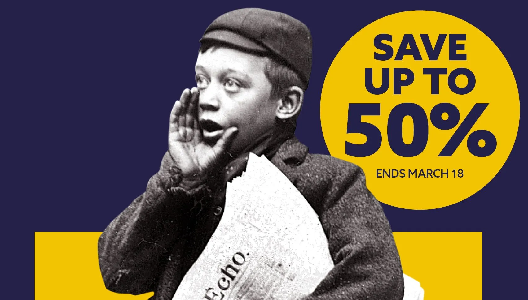 Save up to 50% on selected packages